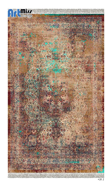 فرشینه و  قالیچه درجه1 ماشینی، در ابعاد مختلف، باترمزفرش، طرح برسام، کد h168