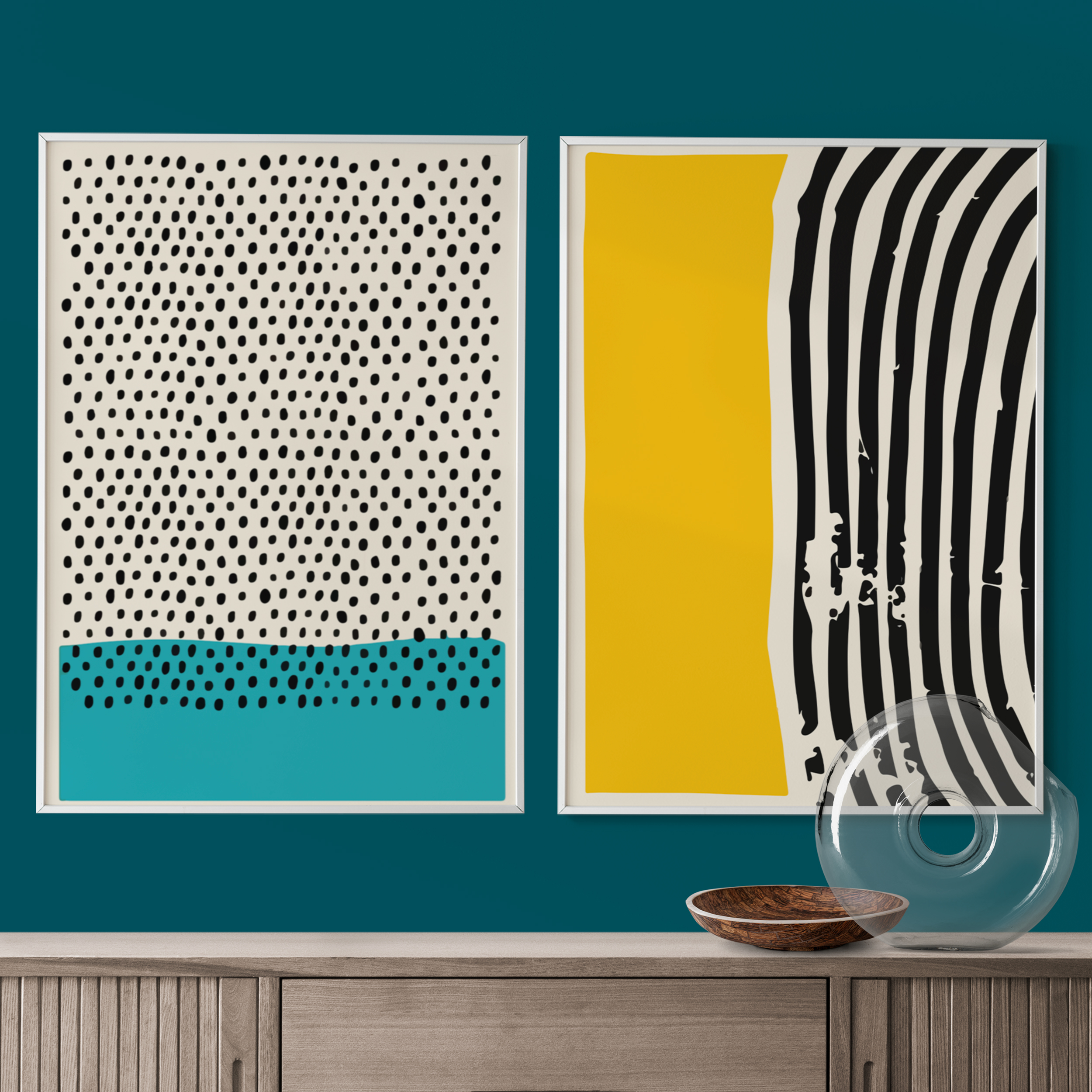 تابلو مدل مینیمال el01 مجموعه 2 عددی