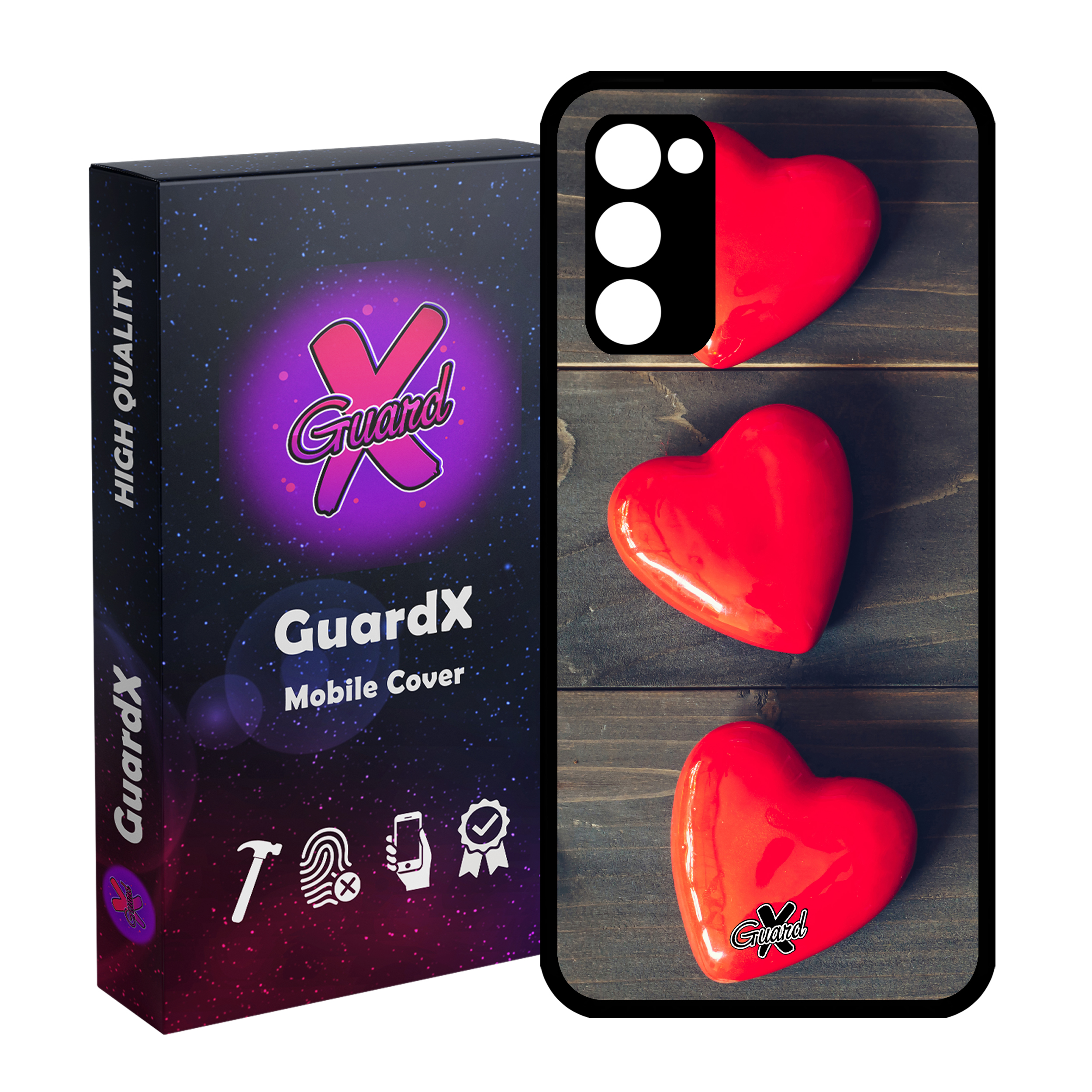 کاور گارد ایکس طرح Love مدل Glass10181 مناسب برای گوشی موبایل سامسونگ Galaxy S20 FE