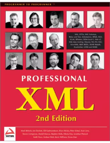 خرید و دانلود نسخه کامل کتاب Professional XML