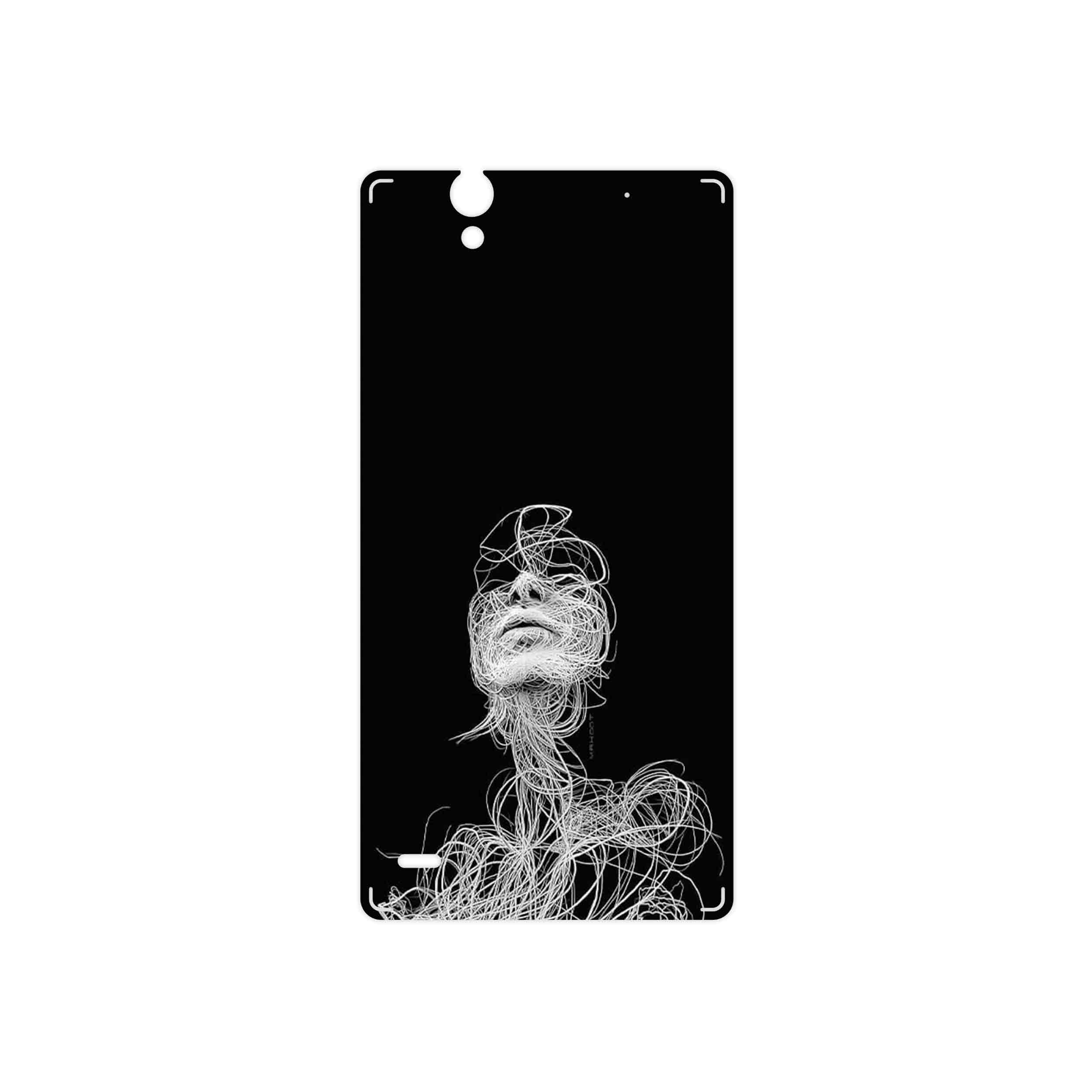 برچسب پوششی ماهوت مدل Strings Digital Art 2 مناسب برای گوشی موبایل سونی Xperia C4