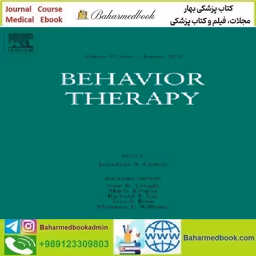Behavior Therapy Volume 55 1 2024 TRUE PDF price 12€ - کتاب پزشکی بهار
