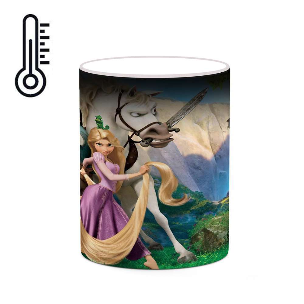 ماگ حرارتی کاکتی طرح کارتون راپانزل مدل mgh23532