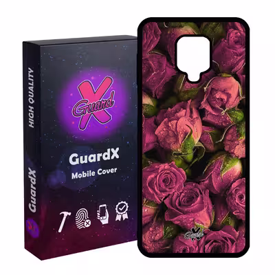 کاور گارد ایکس طرح Flower مدل Glass10006 مناسب برای گوشی موبایل شیائومی Redmi Note 9S / Note 9 Pro / Note 9 Pro Max