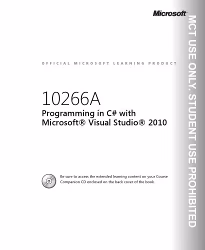 خرید و دانلود نسخه کامل کتاب MS Course 10266A Programming in C# with Microsoft Visual Studio 2010. Trainer Edition. Volume 2