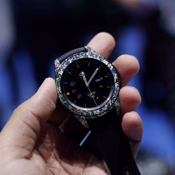 برچسب ماهوت طرح Iran-Tile1 مناسب برای ساعت هوشمند سامسونگ Galaxy Watch 42mm