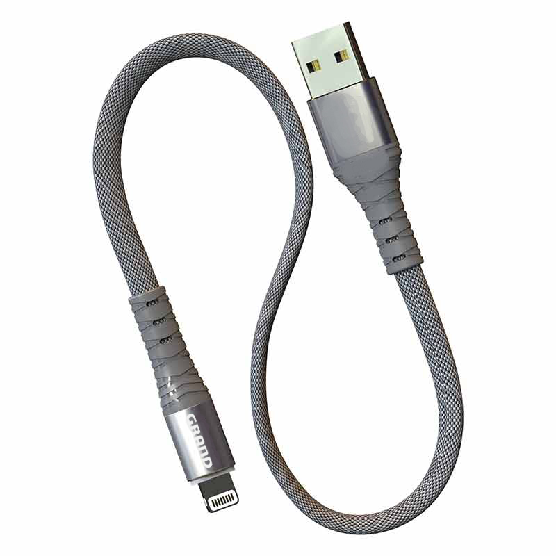 کابل تبدیل USB به لایتنینگ گرند اسکای مدل KP-02 طول 0.2 متر