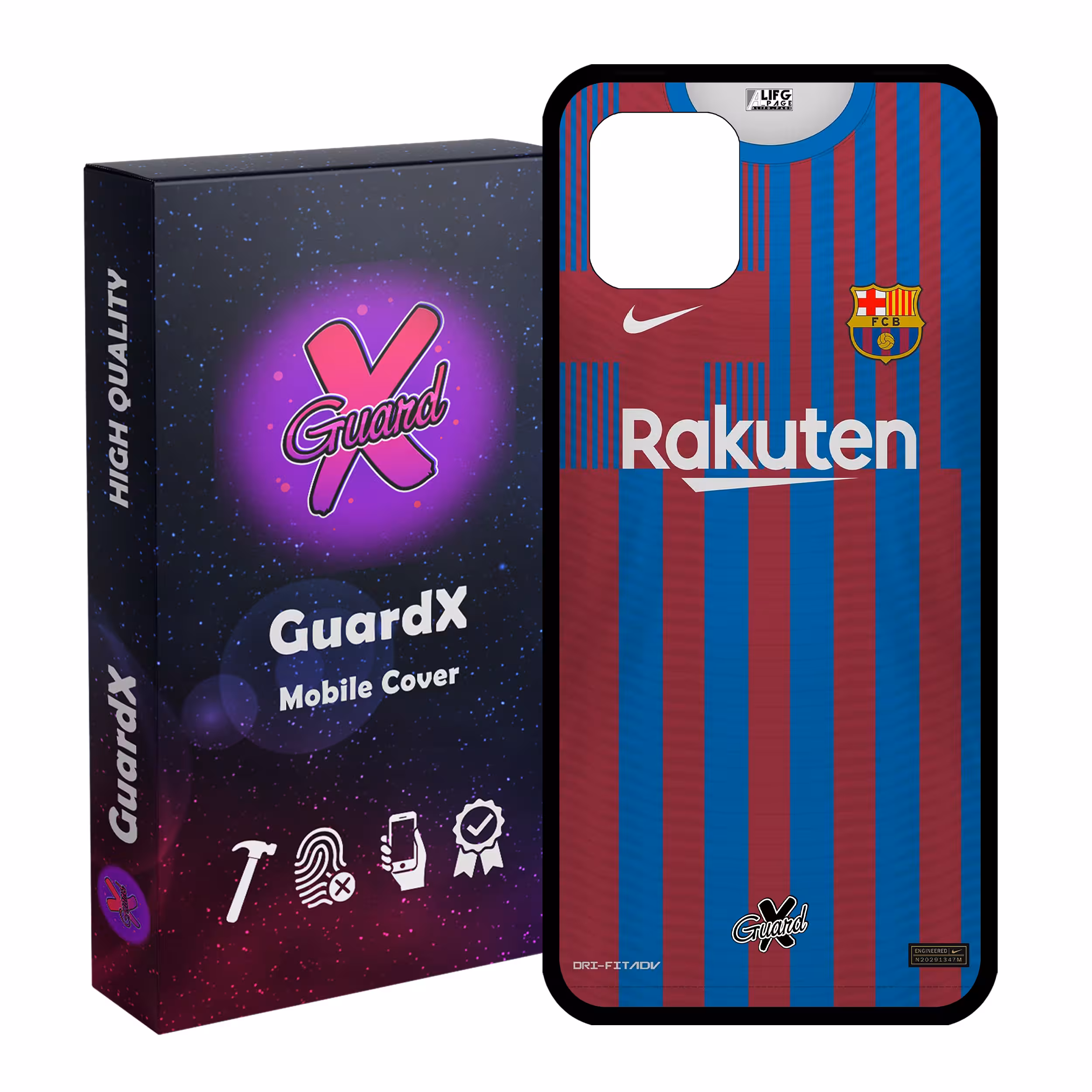 کاور گارد ایکس طرح بارسلونا مدل Glass50359 مناسب برای گوشی موبایل سامسونگ Galaxy Note 10 Lite / A81