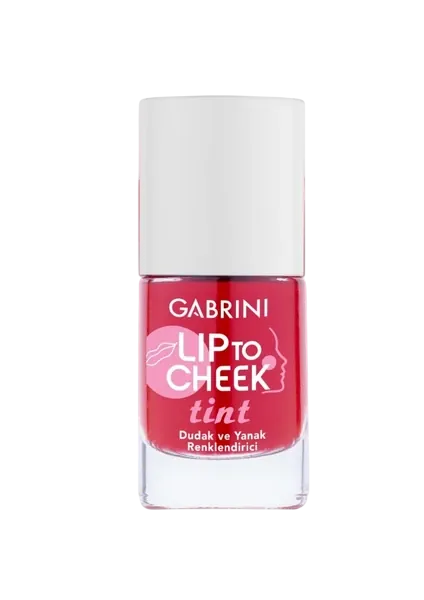 تینت لب و گونه گابرینی رنگ قرمز مرجانی ( CORAL RED )