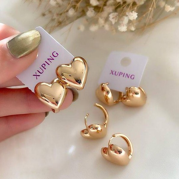 گوشواره قلب برند ژوپینگ 