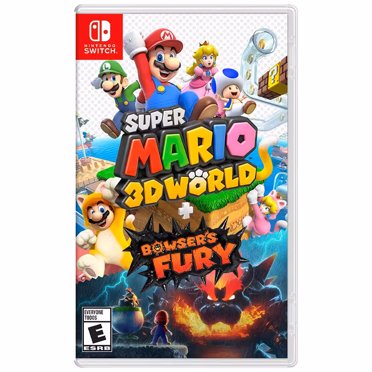 خرید دیسک بازی Super Mario 3D World به همراه بازی Bowser's Fury انحصاری نینتندو سوییچ با بهترین قیمت