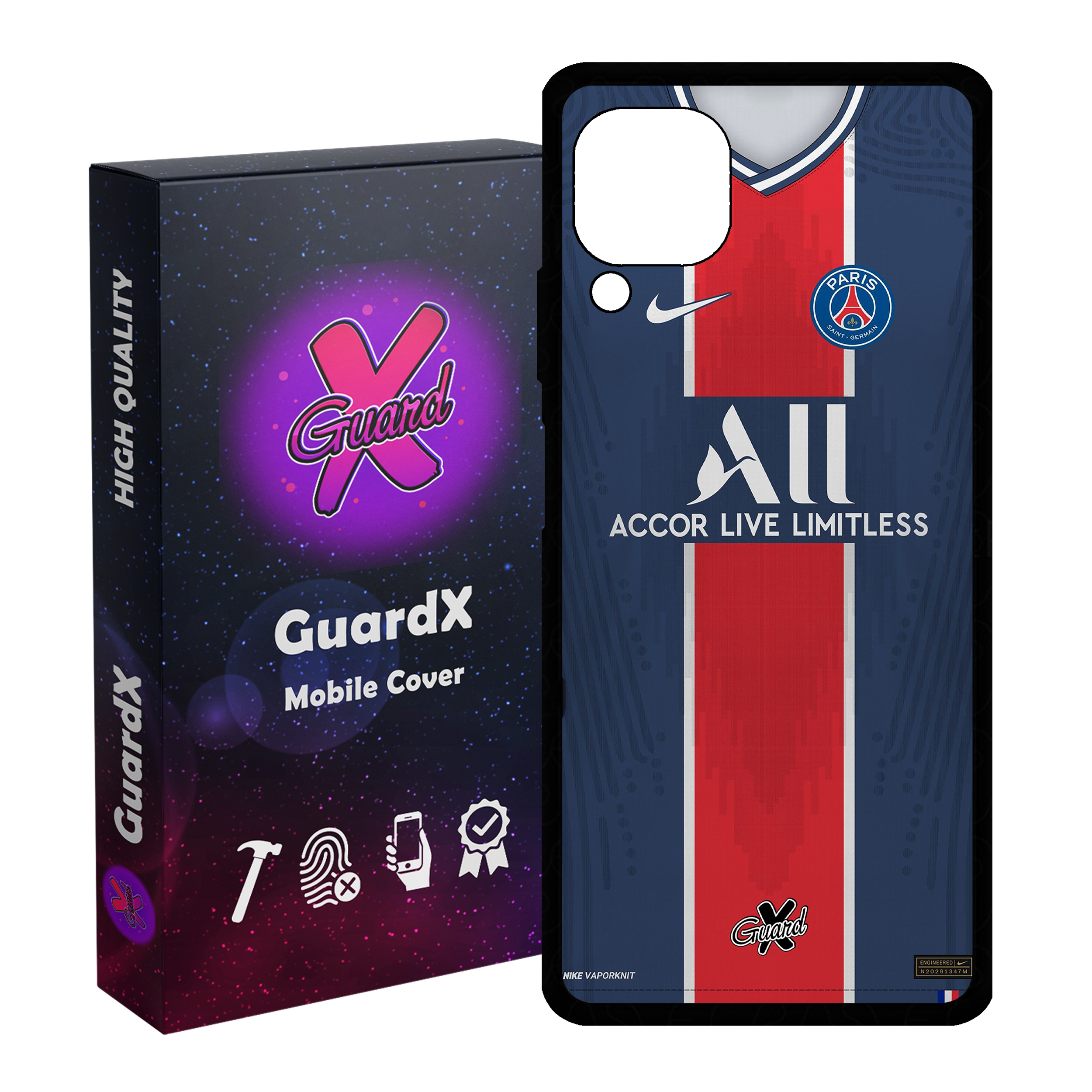 کاور گارد ایکس طرح PSG مدل Glass10255 مناسب برای گوشی موبایل هوآوی Nova 7i / Nova 6 SE / P40 Lite