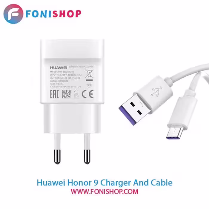 کابل و شارژر فست شارژ اصلی هوآوی Huawei Honor 9