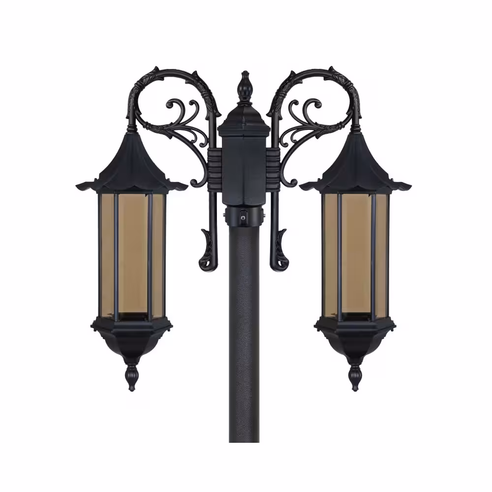 چراغ ایستاده دو شاخه ایفل مدل لاکچری سری 2 E2621-L
