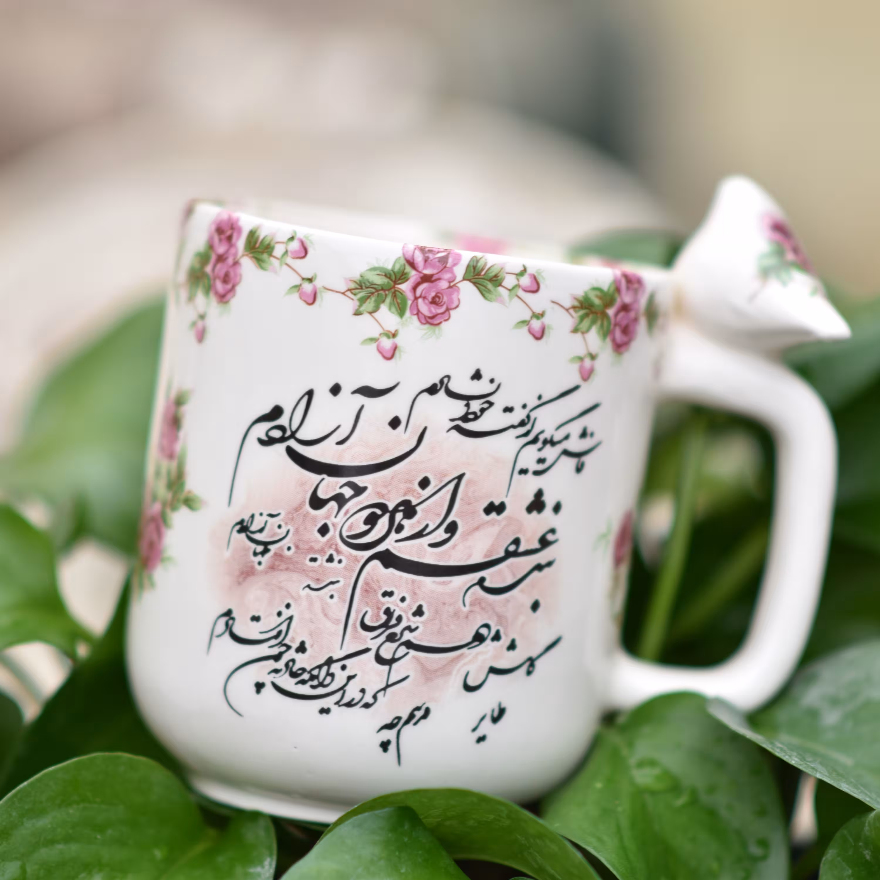 ماگ ترنسفر شده سرامیکی کاملا مصرفی و پر کاربرد جوجه دار 