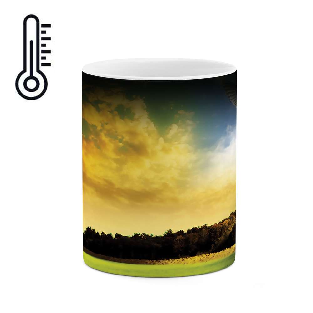 ماگ حرارتی طرح مرغ دریایی مدل mgh04471