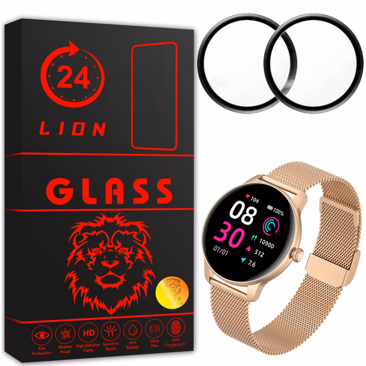 محافظ صفحه نمایش لاین مدل RT007 مناسب برای ساعت هوشمند شیائومی Smart Watch Kieslect Lady L11 بسته دو عددی