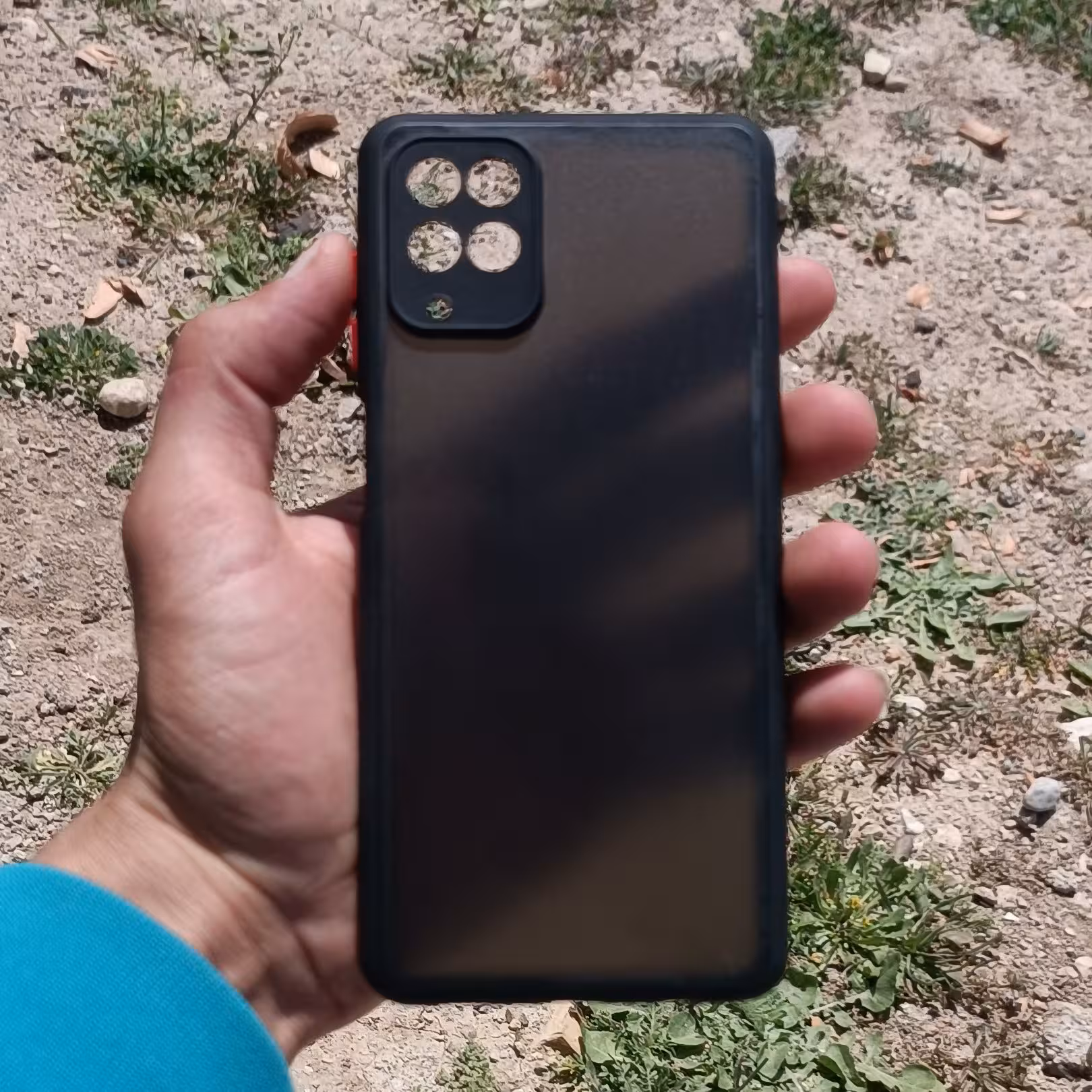 قاب/گارد/کاور  پشت مات مدل محکم و ضخیم محافظ لنز دار  Samsung a12سامسونگ ا دوازده کیفیت عالی 