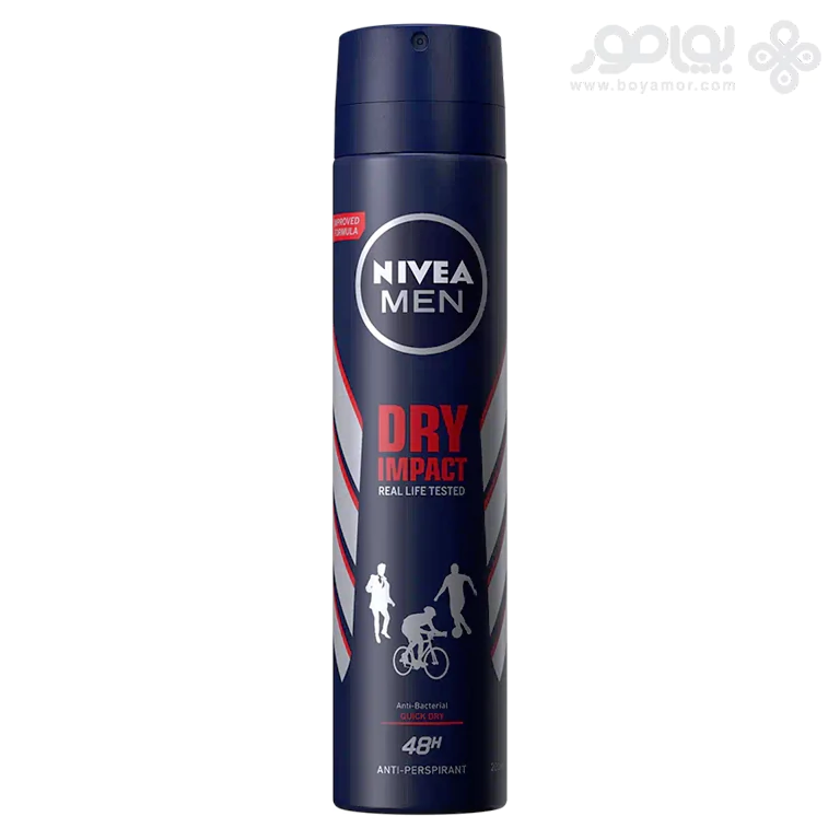 اسپری دئودورانت مردانه نیوا مدل DRY IMPACT حجم 200 میل