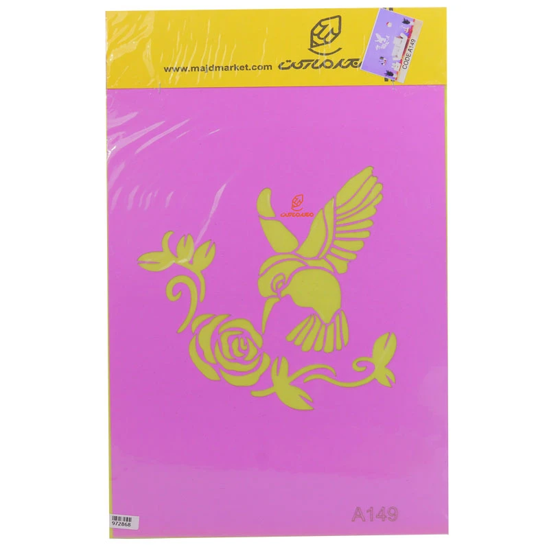 شابلون استنسیل 30*40 طرح پرنده کد A149 مجد