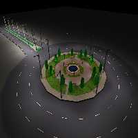 دانلود طرح فلکه و خیابان با دیالوکس Dialux