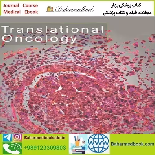 Translational Oncology Volume 14 Issue 1 to 12 2021 TRUE