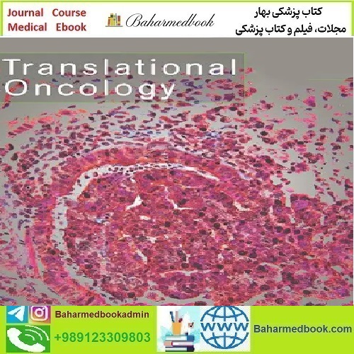 Translational Oncology Volume 14 Issue 1 to 12 2021 TRUE