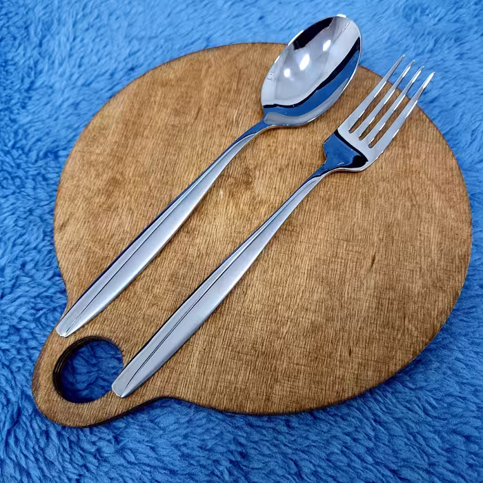 قاشق و چنگال استیل کابان مدل ماینز کد 019