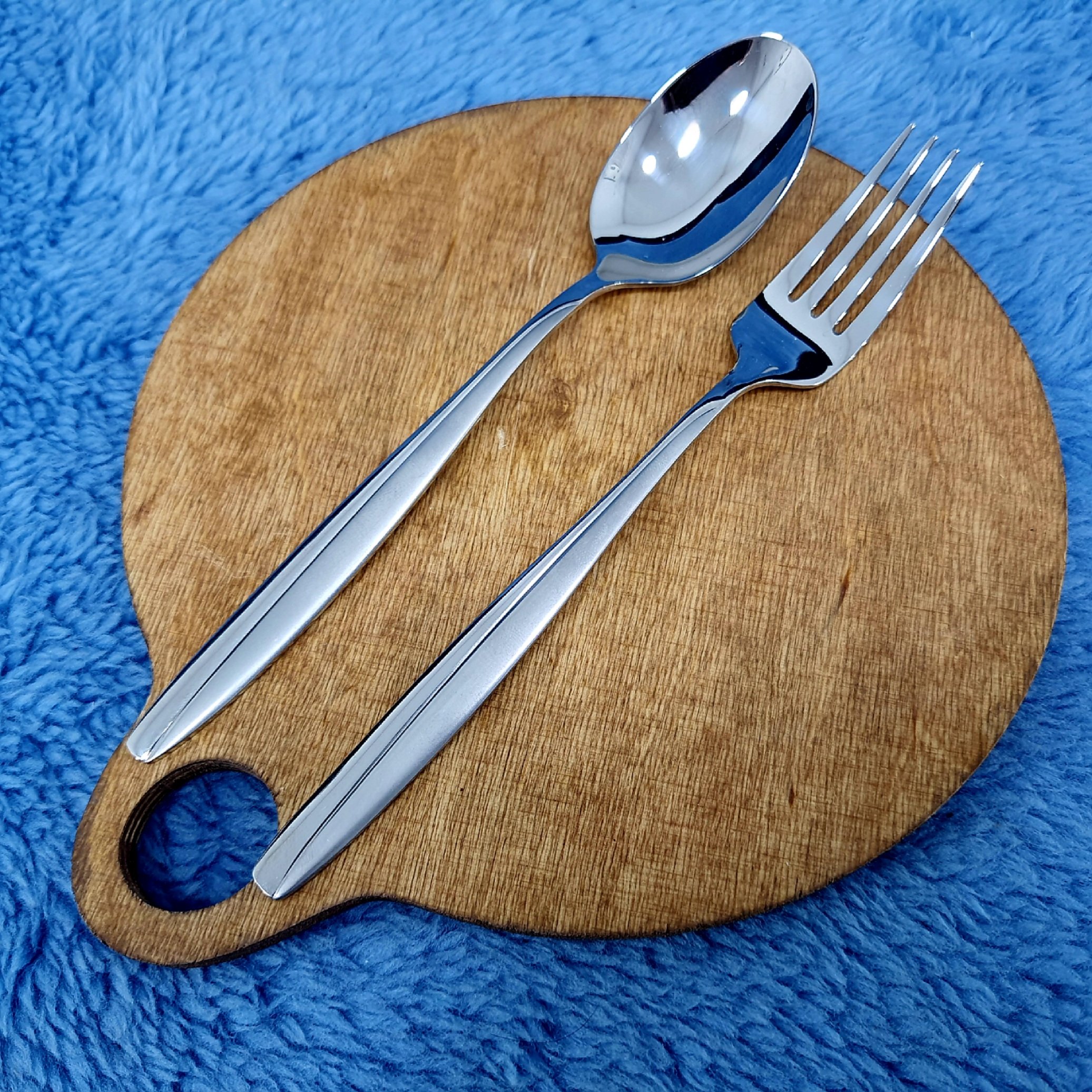 قاشق و چنگال استیل کابان مدل ماینز کد 019