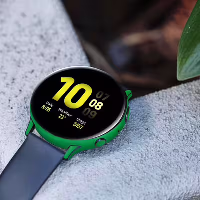 برچسب ماهوت طرح Matte-Green مناسب برای ساعت هوشمند سامسونگ Galaxy Watch Active 2 44mm