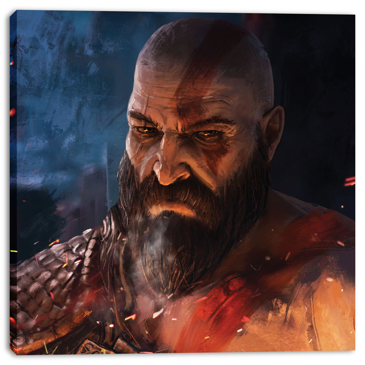 تابلو بوم وی وین آرت کد 164 طرح کریتوس God of War