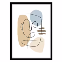 قیمت و خرید تابلو دکوراتیو مدل لاین‌آرت ابسترکت کد 0432