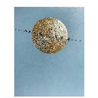  تابلو نقاشی ورق طلا مدل پرنده کد 0066 