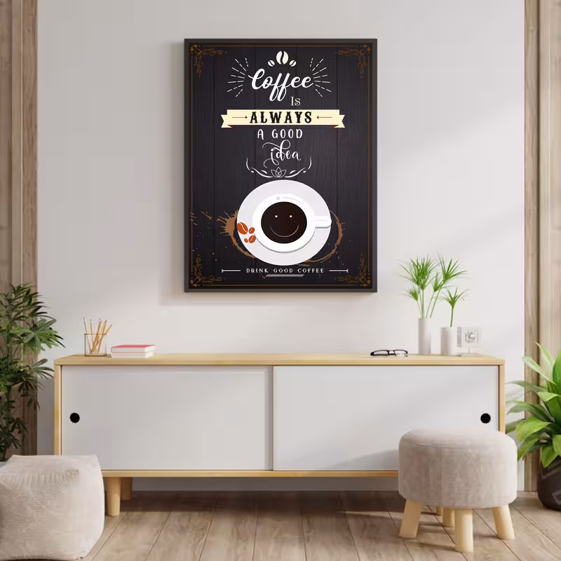 تابلو مدل coffee کد 0572 | دنیای قاب