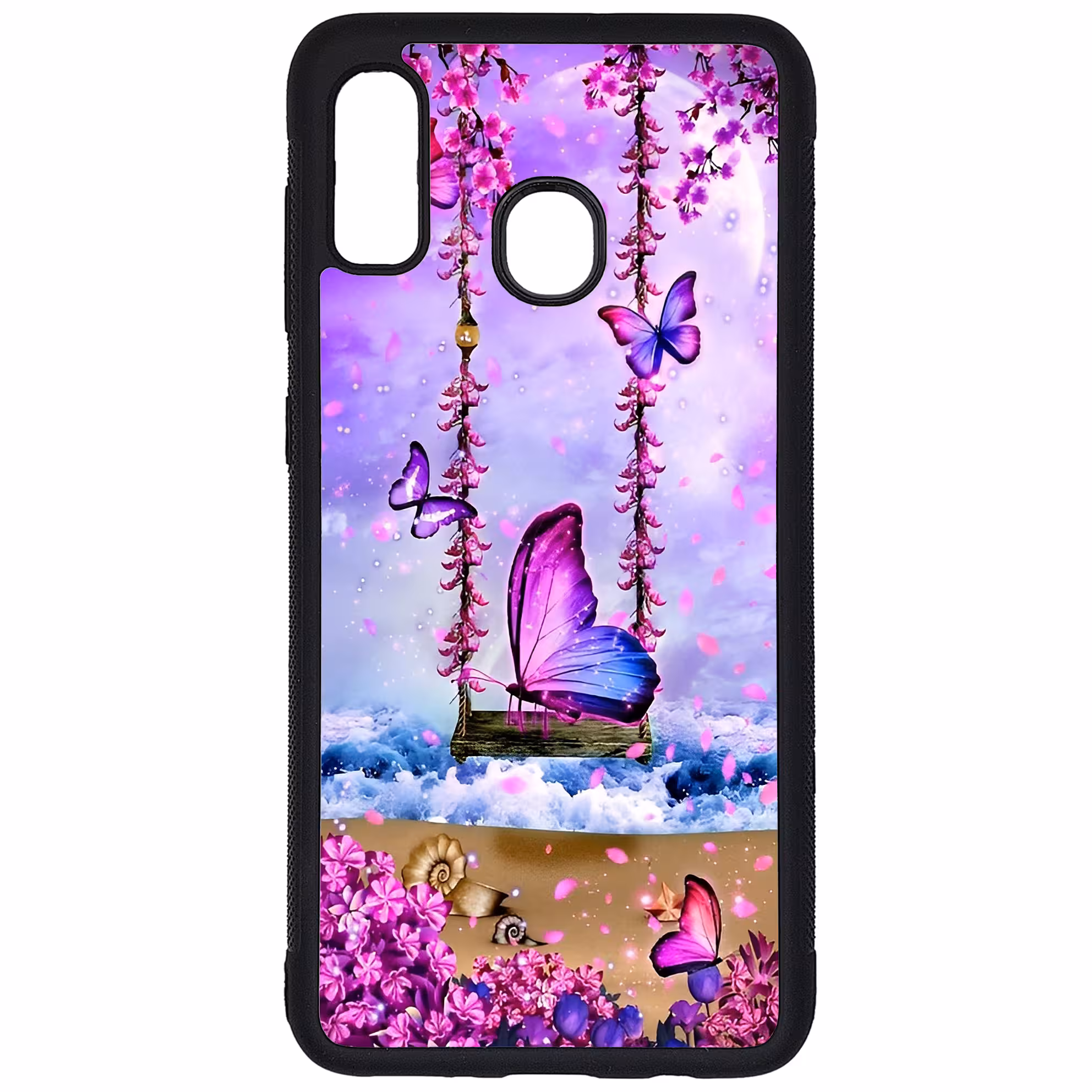 کاور طرح پروانه کد G-028 مناسب برای گوشی موبایل سامسونگ Galaxy A20 / A30 | دیجی قاب دونی