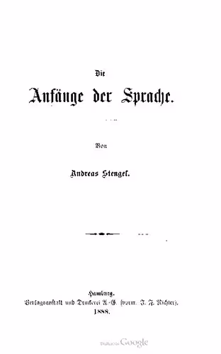خرید و دانلود نسخه کامل کتاب Die Anfänge der Sprache