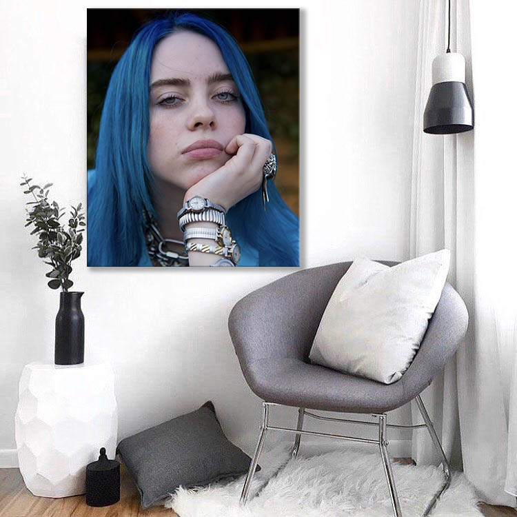 تابلو شاسی مدل بیلی ایلیش Billie Eilish کد 93CH