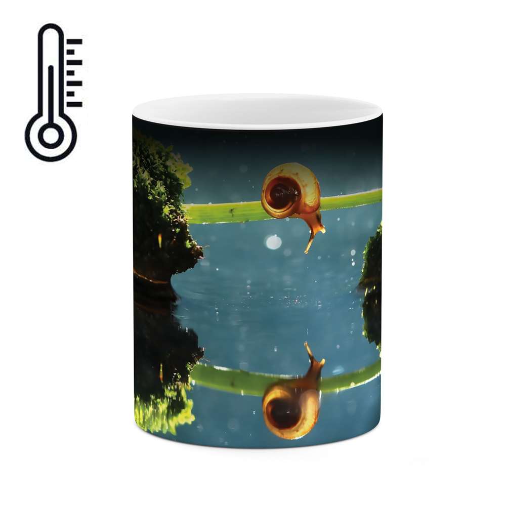 ماگ حرارتی طرح حلزون مدل mgph01376