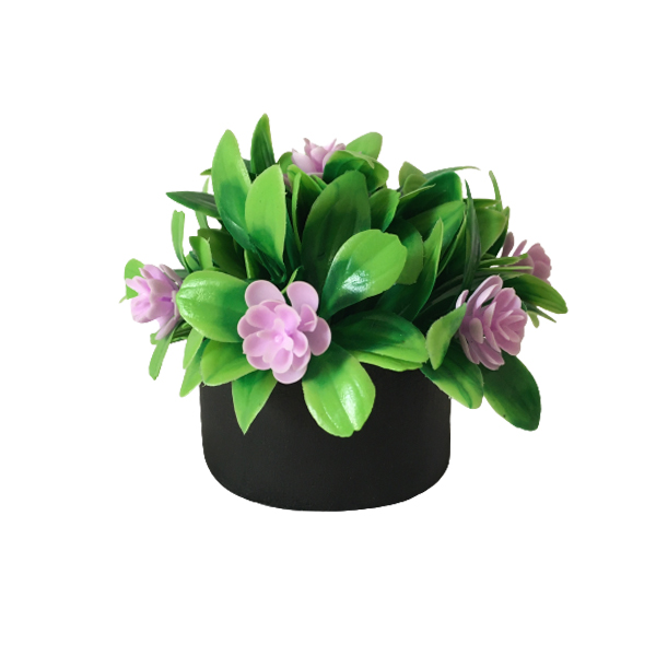 گلدان به همراه گل مصنوعی مدل ریحان گلدار کد 681