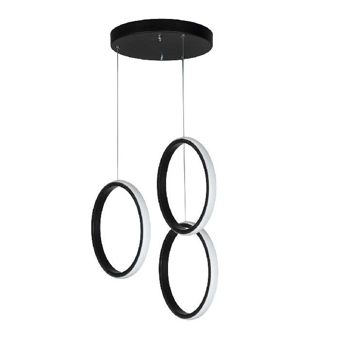 چراغ آویز سه شعله چشمه نور کد L6369-BK