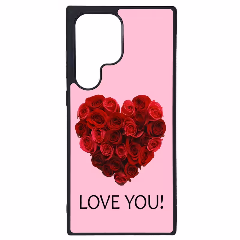 کاور طرح LOVE YOU کد G-031 مناسب برای گوشی موبایل سامسونگ Galaxy S23 Ultra | دیجی قاب دونی