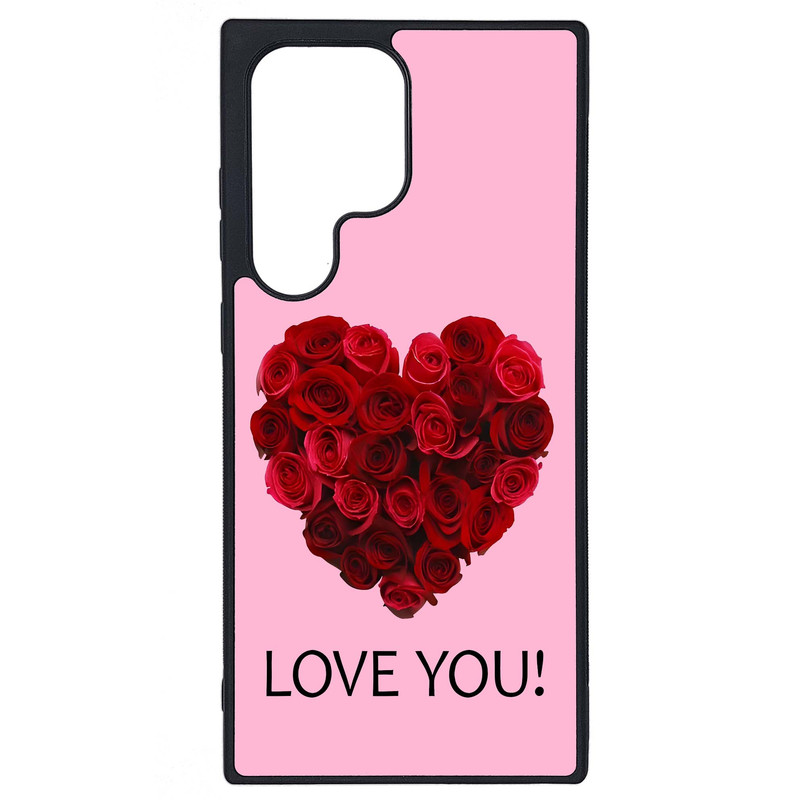 کاور طرح LOVE YOU کد G-031 مناسب برای گوشی موبایل سامسونگ Galaxy S23 Ultra | دیجی قاب دونی