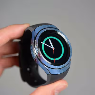 برچسب ماهوت طرح Blue_Ocean_Marble مناسب برای ساعت هوشمند سامسونگ Galaxy Gear S2