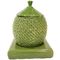 بانکه سرامیکی طرح مشجر به همراه پایه