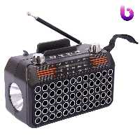 رادیو اسپیکر بلوتوثی رم و فلش خور خورشیدی Meier M-532BT-S