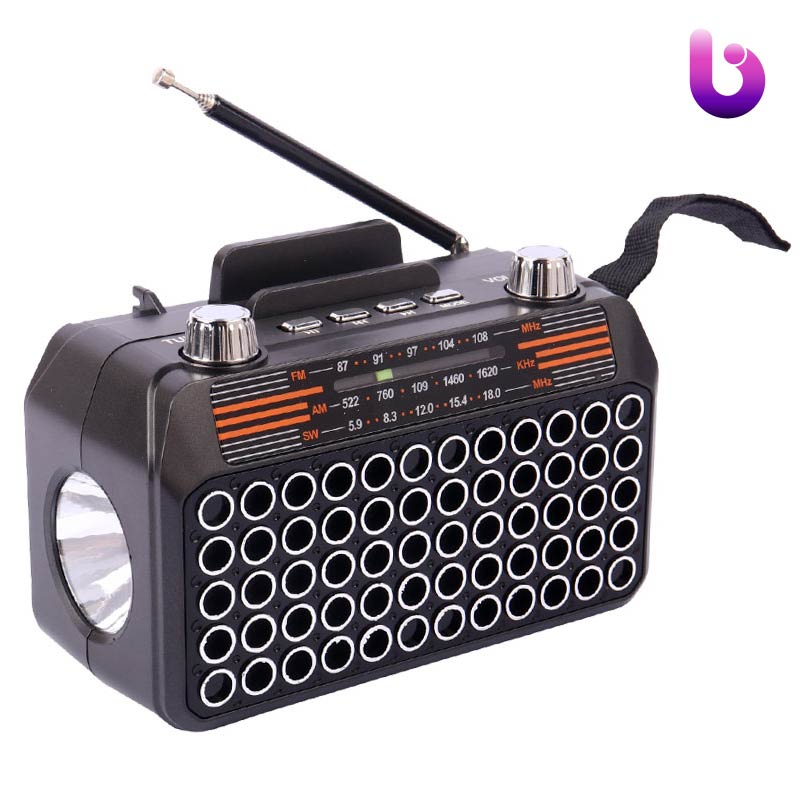 رادیو اسپیکر بلوتوثی رم و فلش خور خورشیدی Meier M-532BT-S