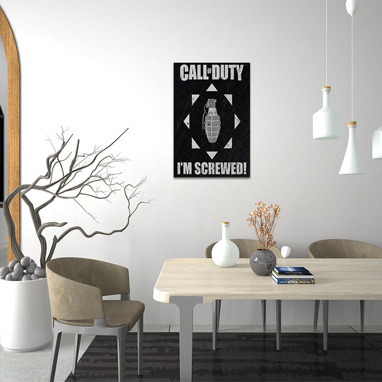 تابلو شاسی مدل بازی کال آف دیوتی call of duty کد 6 | دنیای قاب