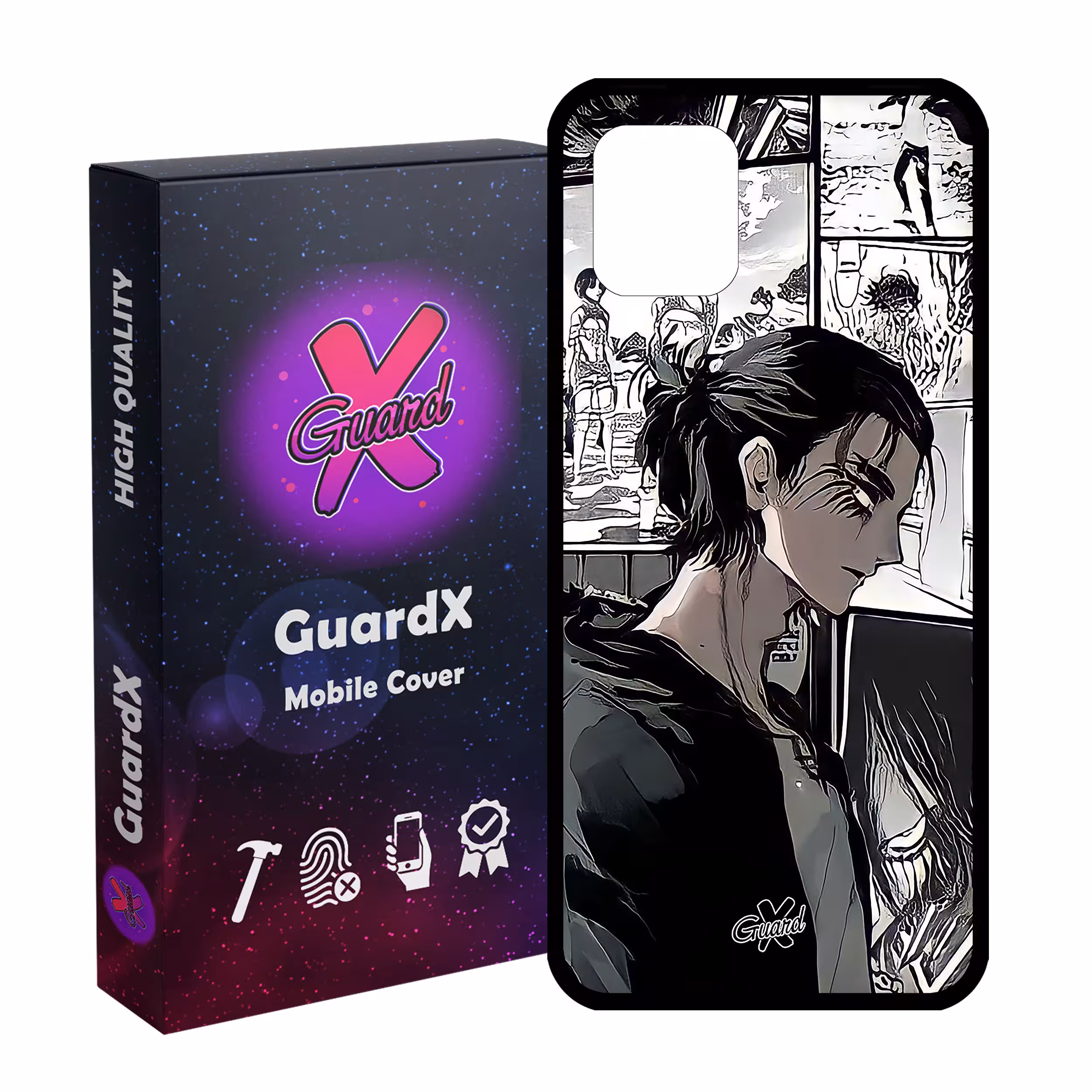 کاور گارد ایکس طرح Eren Yeager Anime مدل Glass10442 مناسب برای گوشی موبایل سامسونگ Galaxy Note 10 Lite / A81