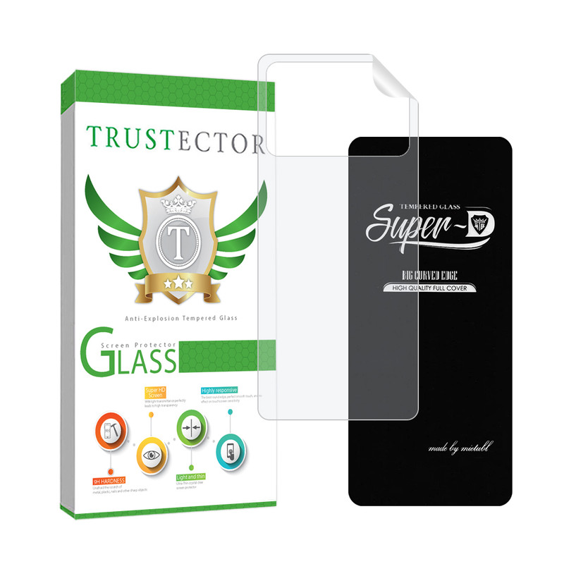 محافظ صفحه نمایش تراستکتور مدل SUPNABKTR مناسب برای گوشی موبایل شیائومی Redmi Note 10 5G / Poco M3 Pro 4G / Poco M3 Pro 5G به همراه محافظ پشت گوشی هیدروژل | کالا برتری