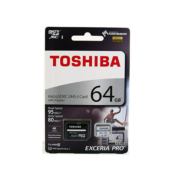 رم میکرو 64 گیگ توشیبا U3 سرعت 95